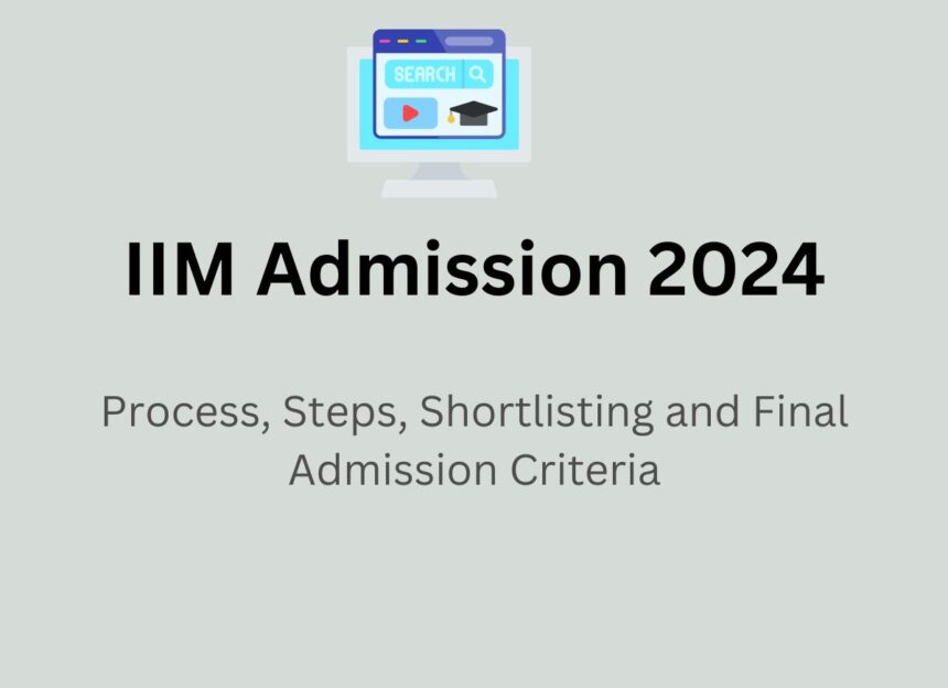 IIM Admission 2024 Process, Steps, Shortlisting and Final Admission